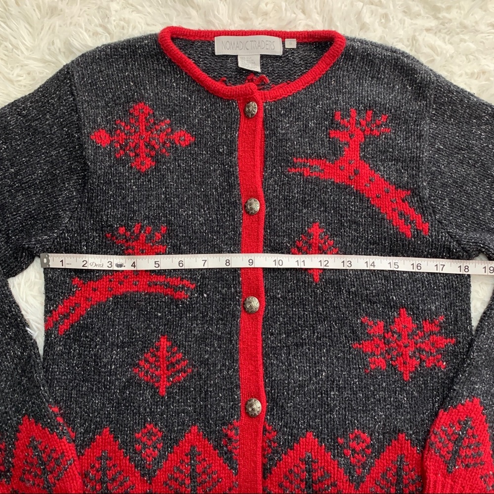 Nomadic Traders Gray Winter Sweater Small - image 5